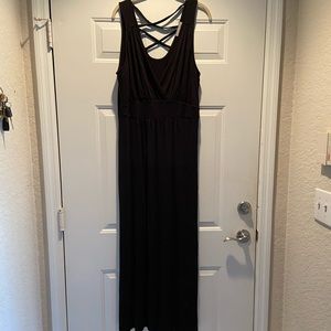 Black maxi dress